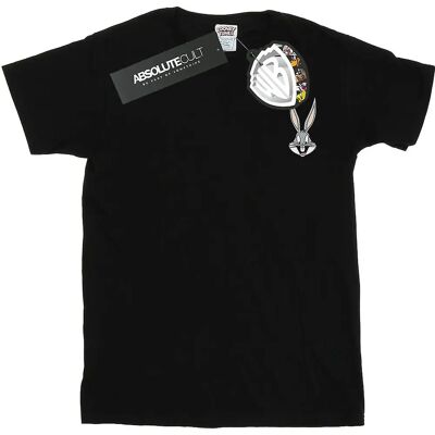 Absolute Cult Looney Tunes Bugs Bunny Schwarzes T-Shirt - Herren Slim Fit Absolute Cult Looney Tunes Bugs Bunny Schwarzes T-Shirt - Herren Slim Fit