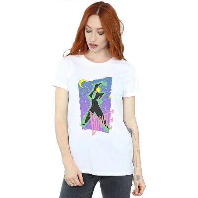 David Bowie White Cotton Boyfriend T-Shirt - Casual Music Tee David Bowie White Cotton Boyfriend T-Shirt - Casual Music Tee