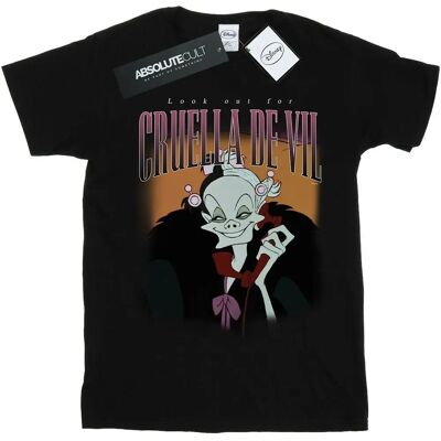 Disney Cruella De Vil Boyfriend Baumwoll-T-Shirt - Lässiger Stil Disney Cruella De Vil Boyfriend Baumwoll-T-Shirt - Lässiger Stil