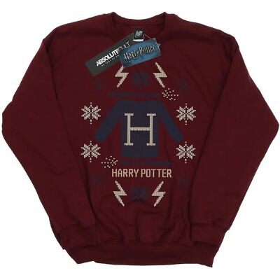 Absolute Cult Harry Potter Royal Blue Boys Christmas Sweatshirt Absolute Cult Harry Potter Royal Blue Boys Christmas Sweatshirt