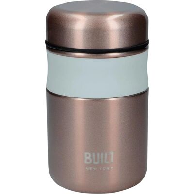 Built Thermos Food Jar - Rose Gold - 490 ml - Double Wall Stainless Steel Built Thermos Food Jar - Rose Gold - 490 ml - Double Wall Stainless Steel