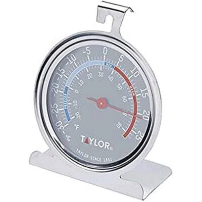 Taylor Pro Stainless Steel Freezer and Fridge Thermometer - Accurate Temperature Monitor Taylor Pro Stainless Steel Freezer and Fridge Thermometer - Accurate Temperature Monitor
