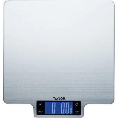 Taylor Pro Large Platform Digital Dual 10Kg Kitchen Scale - Silver Taylor Pro Large Platform Digital Dual 10Kg Kitchen Scale - Silver