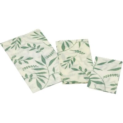 KitchenCraft Vegan Voedselwraps Set - Milieuvriendelijk, Herbruikbaar, Groen KitchenCraft Vegan Voedselwraps Set - Milieuvriendelijk, Herbruikbaar, Groen