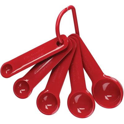 KitchenAid Messlöffel-Set, 5 Stück - Empire Red - Messlöffel KitchenAid Messlöffel-Set, 5 Stück - Empire Red - Messlöffel