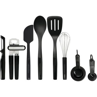 KitchenAid Black 15-Piece Kitchen Utensil Set - Kitchen Type KitchenAid Black 15-Piece Kitchen Utensil Set - Kitchen Type