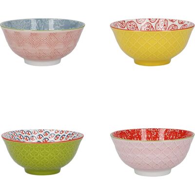 Kitchencraft Set of 4 Brights Ceramic Cereal Bowls - Cereal Bowl Set Kitchencraft Set of 4 Brights Ceramic Cereal Bowls - Cereal Bowl Set