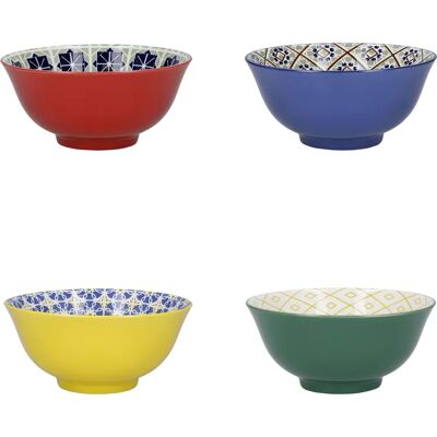 KitchenCraft 4 Ceramic 'World of Flavours' Bowls - Gift Box KitchenCraft 4 Ceramic 'World of Flavours' Bowls - Gift Box