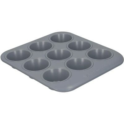 Masterclass Grey Ceramic Muffin Tray - Non-Stick 24x22cm Masterclass Grey Ceramic Muffin Tray - Non-Stick 24x22cm