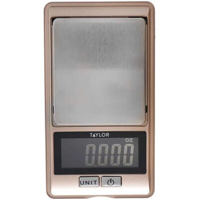 Balance de Cuisine Ultra Précise Taylor Pro - Or Rose - 0,01g - 500g - Publicité Balance de Cuisine Ultra Précise Taylor Pro - Or Rose - 0,01g - 500g - Publicité