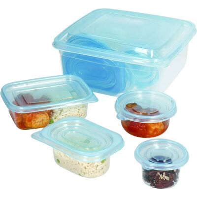 Kitchencraft Ensemble de 23 Contenants en Plastique pour Repas - Transparent Kitchencraft Ensemble de 23 Contenants en Plastique pour Repas - Transparent