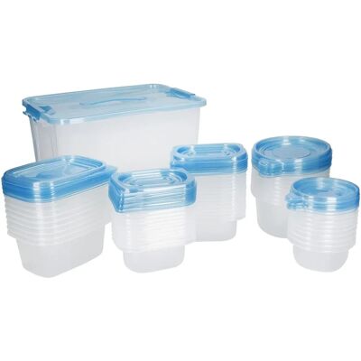 Kitchencraft 50 Reusable Plastic Food Storage Containers - Micro, Freezer Safe Kitchencraft 50 Reusable Plastic Food Storage Containers - Micro, Freezer Safe