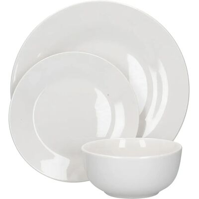 Mikasa Alexis White 12-Piece Dinner Set - Dinner Set Mikasa Alexis White 12-Piece Dinner Set - Dinner Set