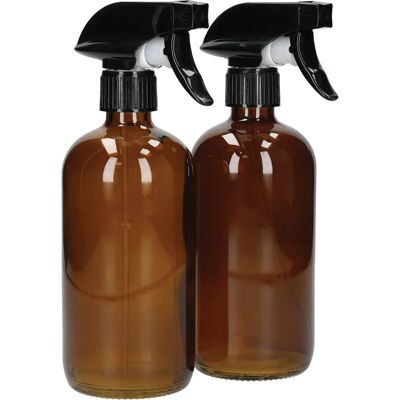 Living Nostalgia Botellas de Spray de Vidrio Ámbar - Set Living Nostalgia Botellas de Spray de Vidrio Ámbar - Set