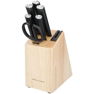 KitchenAid Classic 6-teiliges japanisches Messerset mit Block KitchenAid Classic 6-teiliges japanisches Messerset mit Block
