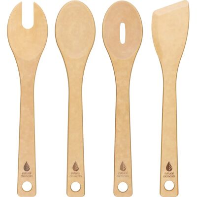 Natural Elements Neutsetwf4pcs - Utensil Set Natural Elements Neutsetwf4pcs - Utensil Set