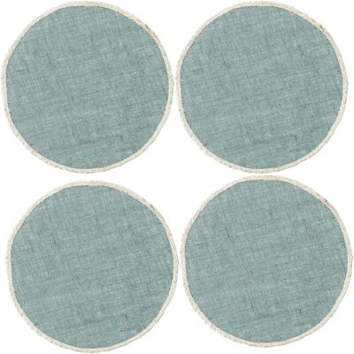 Creative Tops Jute Placemats - Grey - 34cm Set of 4 Creative Tops Jute Placemats - Grey - 34cm Set of 4