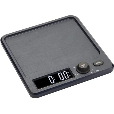 Taylor Antibacterial Digital Kitchen Scales - Black Taylor Antibacterial Digital Kitchen Scales - Black