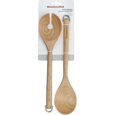 KitchenAid Birchwood Salad Servers - Salad Serving Set KitchenAid Birchwood Salad Servers - Salad Serving Set