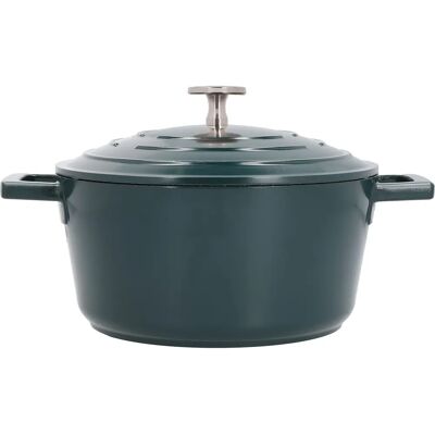 MasterClass Cast Aluminium Hunter Green Casserole Dish - 20cm 2.5L MasterClass Cast Aluminium Hunter Green Casserole Dish - 20cm 2.5L