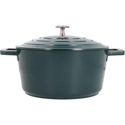 MasterClass Cast Aluminium Hunter Green Casserole Dish 24cm - Cookware MasterClass Cast Aluminium Hunter Green Casserole Dish 24cm - Cookware