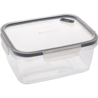 Masterclass Eco-Snap Recycled Food Container - 800ml, Clear, Airtight Masterclass Eco-Snap Recycled Food Container - 800ml, Clear, Airtight