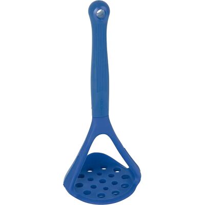 COLOURWORKS - Silicone Masher 24cm Blue - Kitchen Utensil COLOURWORKS - Silicone Masher 24cm Blue - Kitchen Utensil