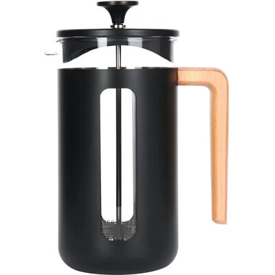 La Cafetière Pisa Presse à Café en Acier Inoxydable, 8 Tasses - Noir La Cafetière Pisa Presse à Café en Acier Inoxydable, 8 Tasses - Noir