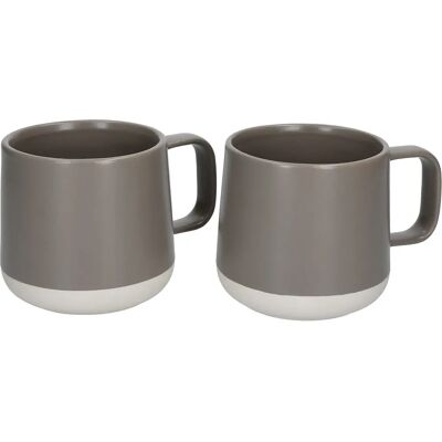 La Cafetiere Seville Stoneware Mugs Set of 2 Grey - Mugs La Cafetiere Seville Stoneware Mugs Set of 2 Grey - Mugs