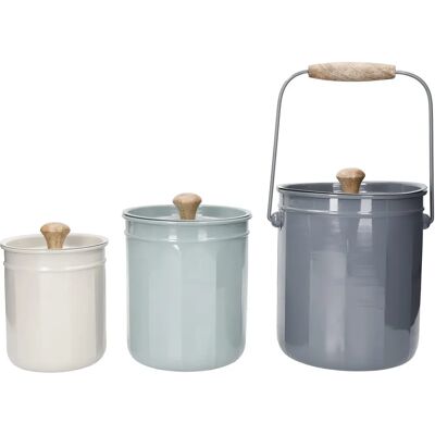 Kitchencraft Compost Storage Set - 3pc Kitchencraft Compost Storage Set - 3pc