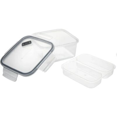 Masterclass Eco Snap Boîte à Lunch avec Diviseur Amovible - Lunch Box Masterclass Eco Snap Boîte à Lunch avec Diviseur Amovible - Lunch Box