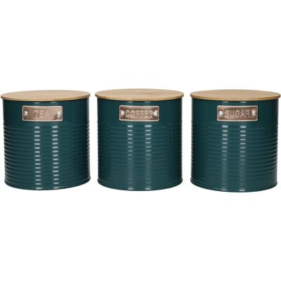 KitchenCraft Zestaw 3 pojemników na herbatę, kawę i cukier KitchenCraft Zestaw 3 pojemników na herbatę, kawę i cukier
