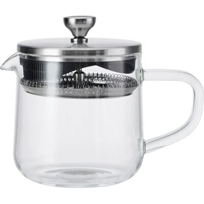 La Cafetiere Théière en Verre 2 Tasses - Transparent, Poignée Ergonomique La Cafetiere Théière en Verre 2 Tasses - Transparent, Poignée Ergonomique