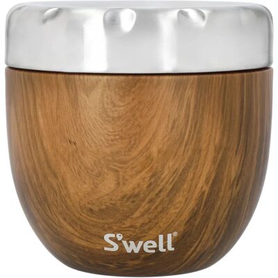 S'WELL - Calacatta S'well Eats 2-in-1 - Teakwood - Food Bowl S'WELL - Calacatta S'well Eats 2-in-1 - Teakwood - Food Bowl