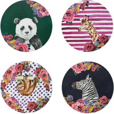 Mikasa Wild at Heart Cork Round Placemats - Set of 4 Mikasa Wild at Heart Cork Round Placemats - Set of 4