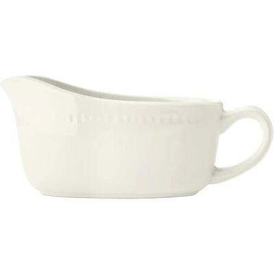 Mikasa Cranborne Stoneware Gravy Boat - 300ml - Cream Mikasa Cranborne Stoneware Gravy Boat - 300ml - Cream