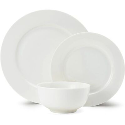 Mikasa Egret 12-Piece China Dinner Set - White Mikasa Egret 12-Piece China Dinner Set - White
