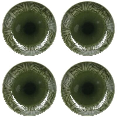 Mikasa Jardin Stoneware Dinner Plates - Set of 4 Mikasa Jardin Stoneware Dinner Plates - Set of 4