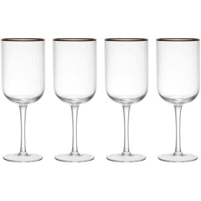 Mikasa Sorrento Kristall Weißweingläser - 4 Stück Mikasa Sorrento Kristall Weißweingläser - 4 Stück