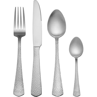 Mikasa Broadway Edelstahl Besteck-Set - 16 Stück Silber Mikasa Broadway Edelstahl Besteck-Set - 16 Stück Silber