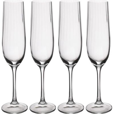 Mikasa Treviso Kristall Champagnerglas - 4er Set - 190ml Mikasa Treviso Kristall Champagnerglas - 4er Set - 190ml