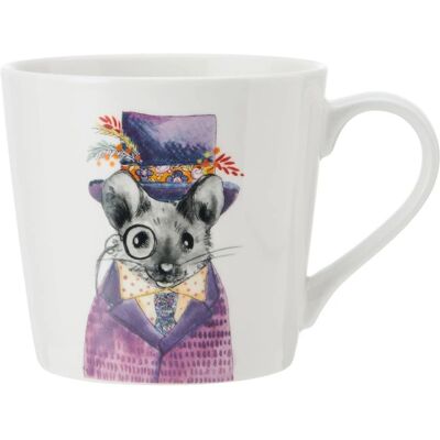 Mikasa Tipperleyhill porcelanowy kubek z nadrukiem myszy - 380 ml Mikasa Tipperleyhill porcelanowy kubek z nadrukiem myszy - 380 ml