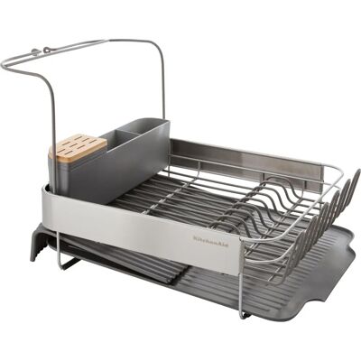 KitchenAid Expandable Dish Drying Rack - Stainless Steel, Gray, 61cm KitchenAid Expandable Dish Drying Rack - Stainless Steel, Gray, 61cm
