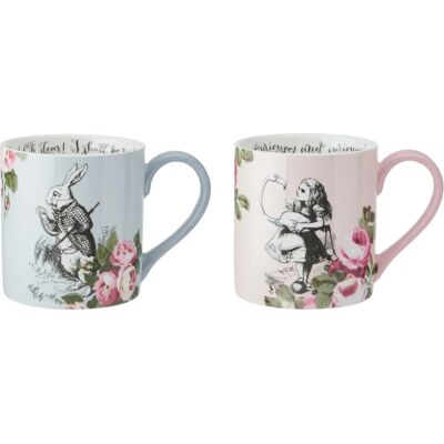 Tasses en porcelaine de bone Mikasa Alice au Pays des Merveilles - Pour Lui et Elle, 380ml - Publicité Tasses en porcelaine de bone Mikasa Alice au Pays des Merveilles - Pour Lui et Elle, 380ml - Publicité