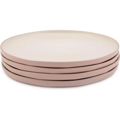 Jamie Oliver Big Love Stoneware Perfect Plates - 4 Pink 27cm Jamie Oliver Big Love Stoneware Perfect Plates - 4 Pink 27cm