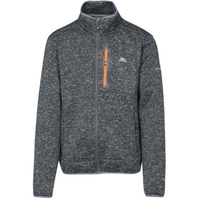 Jaqueta de fleece Bingham da Trespass - Preto mesclado - Grosseiro Jaqueta de fleece Bingham da Trespass - Preto mesclado - Grosseiro