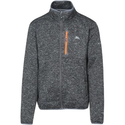 Jaqueta de fleece Bingham da Trespass - Preto mesclado - Grosseiro Jaqueta de fleece Bingham da Trespass - Preto mesclado - Grosseiro