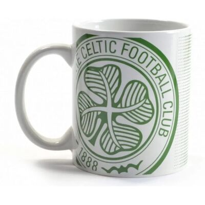Celtic FC Halftone Mug - White/Green - Unisex - 0.3kg Celtic FC Halftone Mug - White/Green - Unisex - 0.3kg