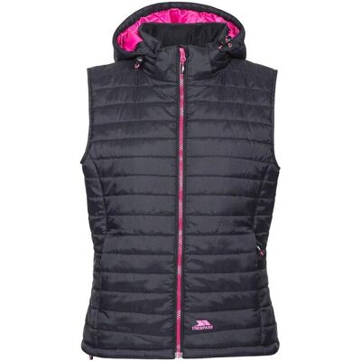 Colete Casual Aretha da Trespass - Preto - Tamanho 18/20 - Colete Colete Casual Aretha da Trespass - Preto - Tamanho 18/20 - Colete