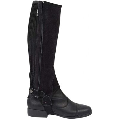 Dublin - Unisex Suede Half Chaps II - Black - XS - Half Chaps Dublin - Unisex Suede Half Chaps II - Black - XS - Half Chaps